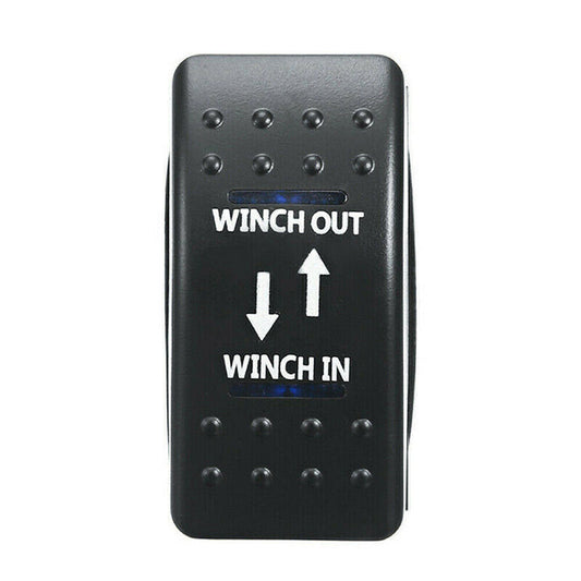 7-Pin Winch In Out Rocker Switch Blue LED Rocker Toggle Switch 12V-24V ON OFF ON-1
