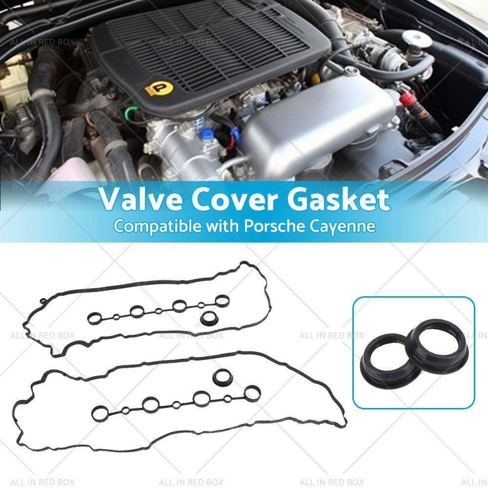 Left Right Valve Cover Gasket Spark Plug Seals Cam Gasket Suitable for Cayenne-2