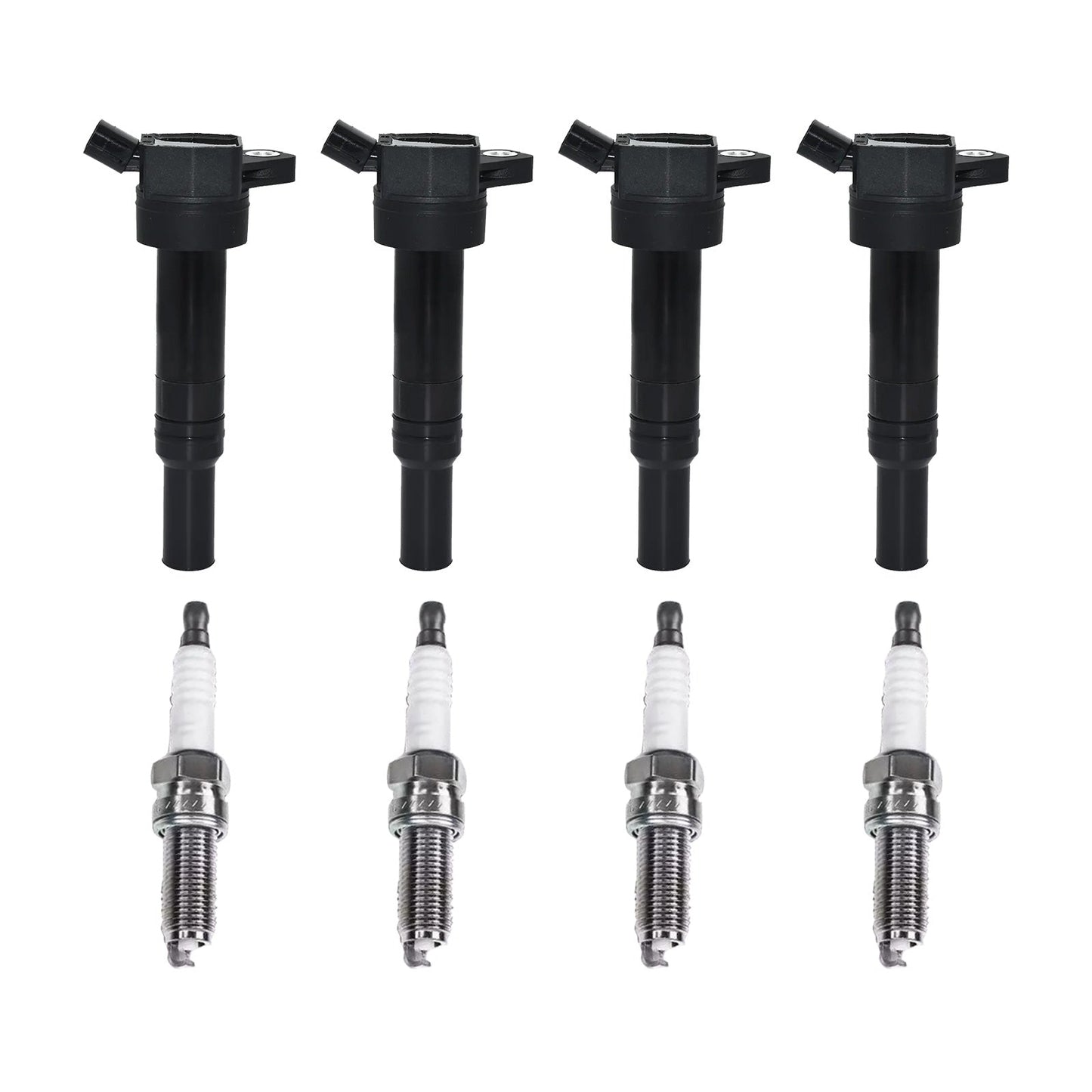4x Ignition Coils&4x Spark Plug Suitable for Hyundai Elantra Kia Soul 273002E000-0