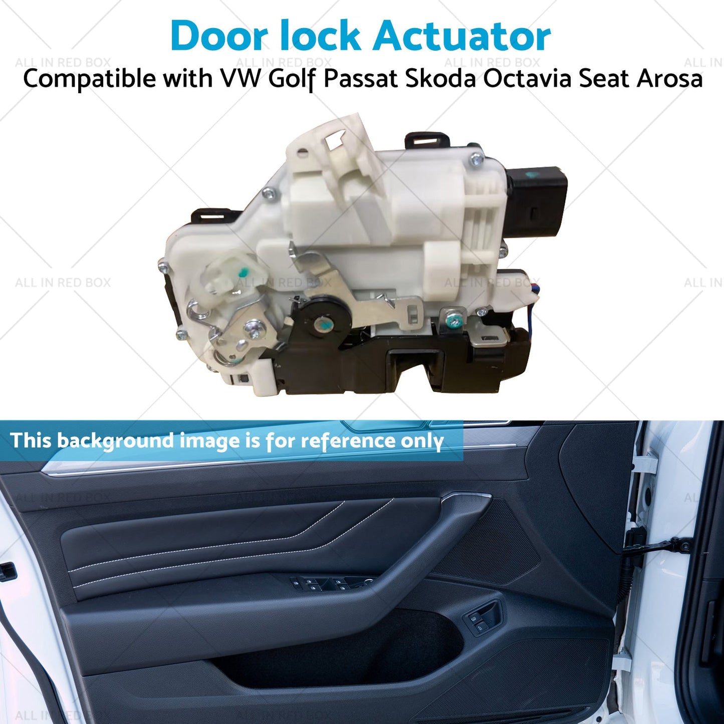 Door Lock Actuator Front Left Passenger Side For VW GOLF Beetle Skoda 3B1837015A-4