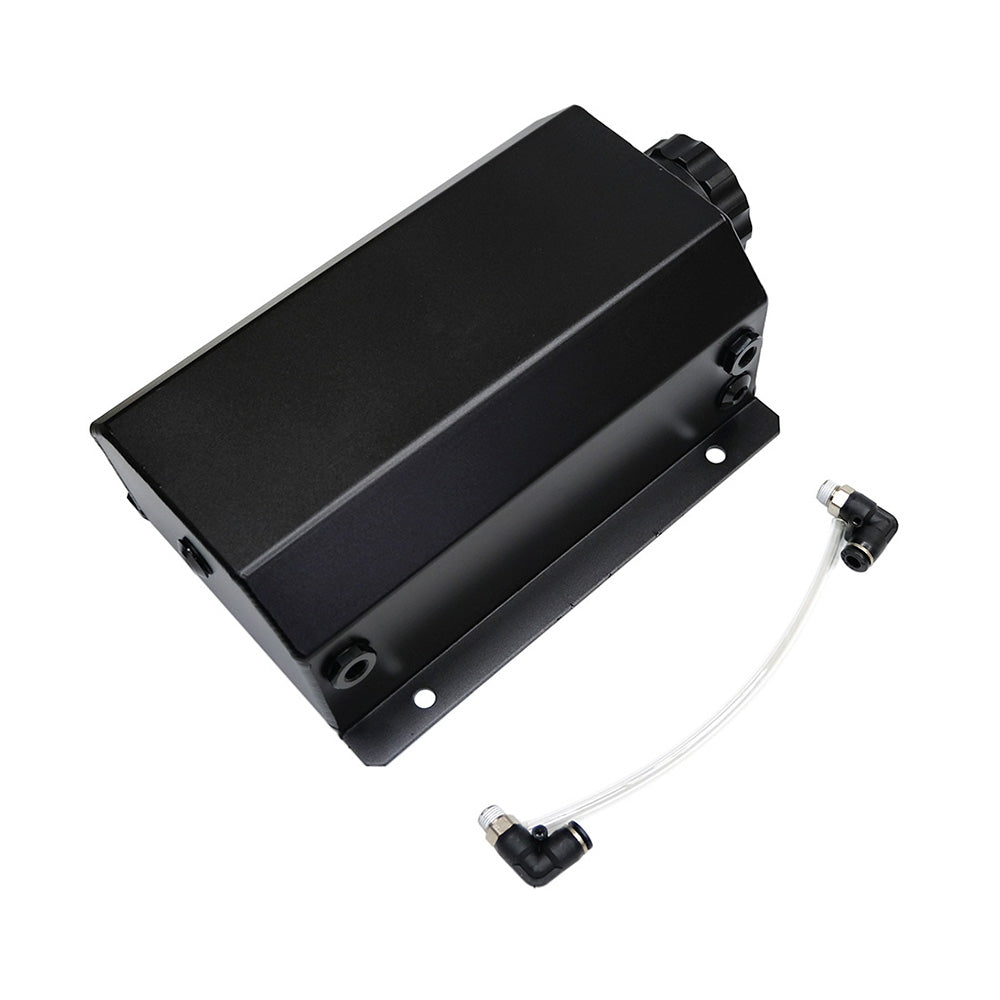 Universal 2L Coolant Radiator Overflow Recovery Tank Bottle Aluminum Black-4