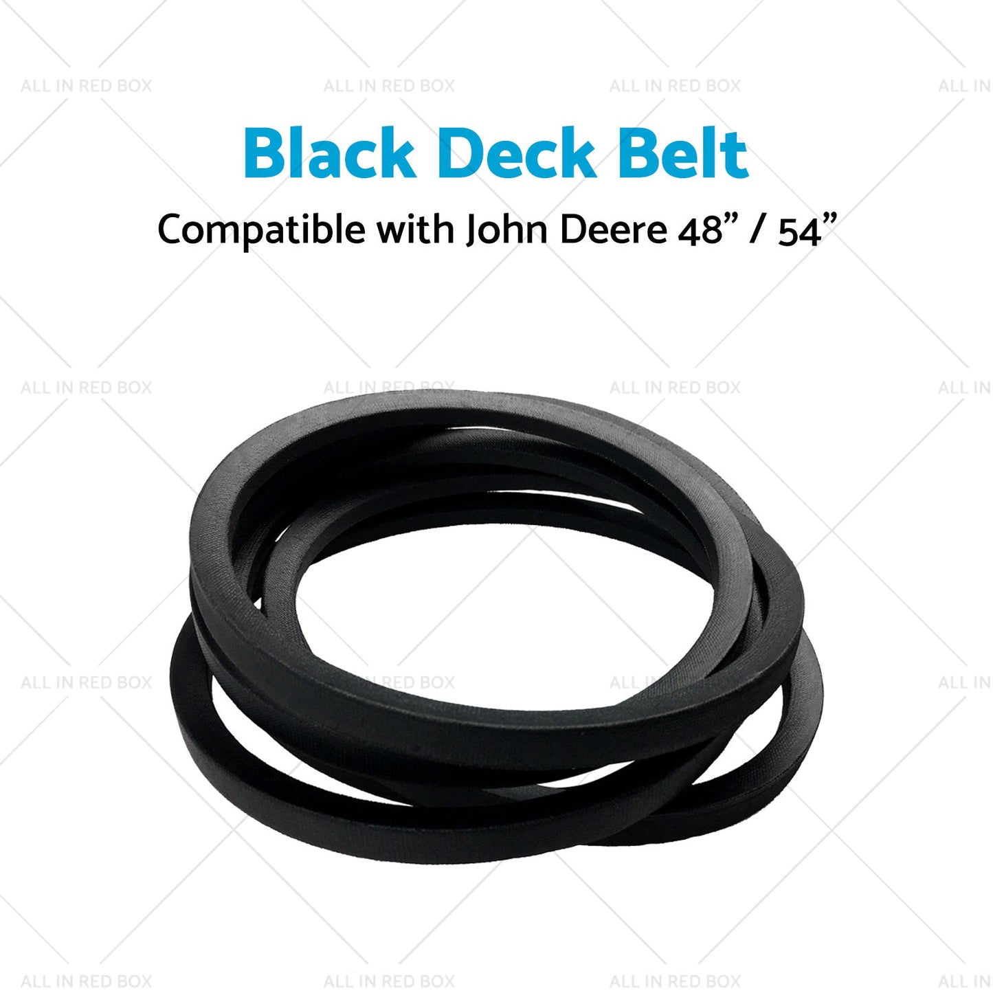 Black Deck Belt Suitable for John Deere M154296, M158131 Z425 Z435 Z445 54inch 48inch-2