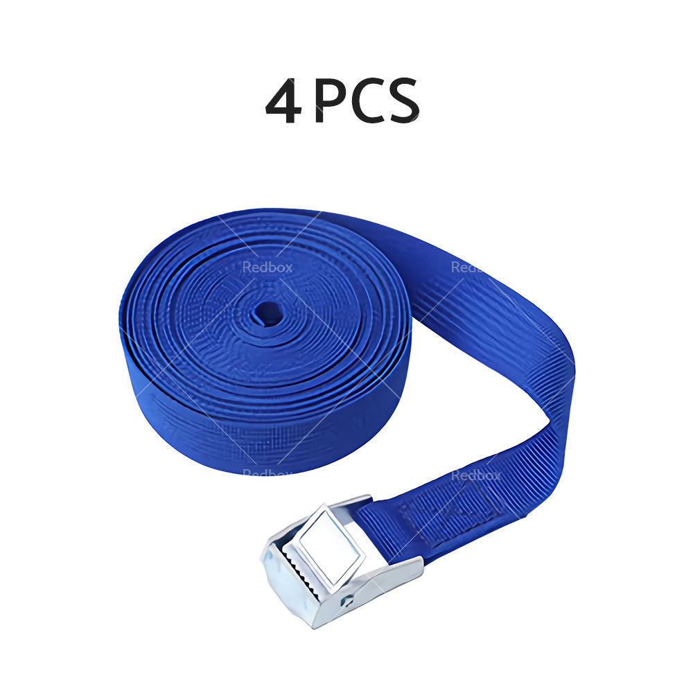 2/4pcs Metal Buckle Cam Tie Down Strap Heavy Lugga Cargo Ratchet Lashing Rope 2M-9
