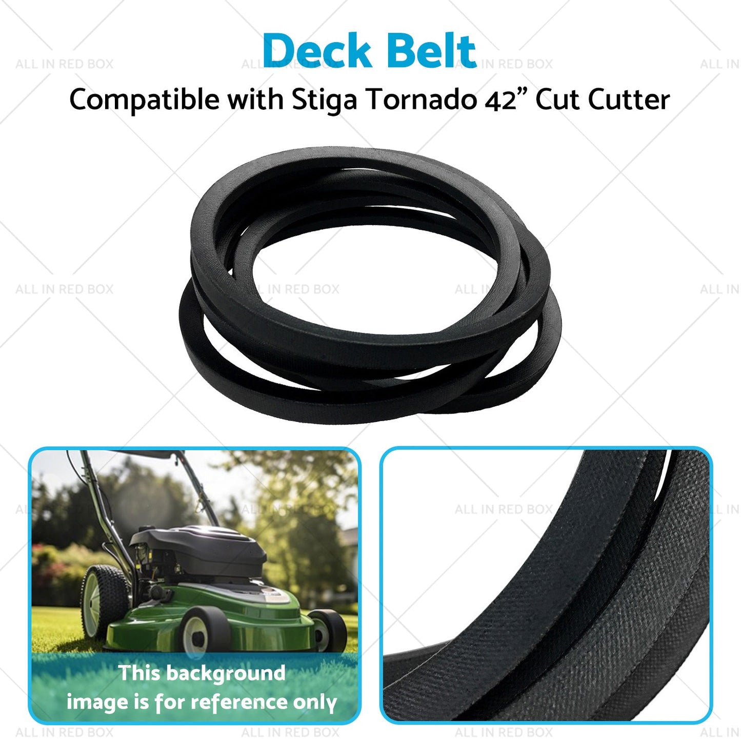 Deck Belt Suitable for Stiga Tornado 42inch Cut Cutter 135061506-0 135062028-0-4