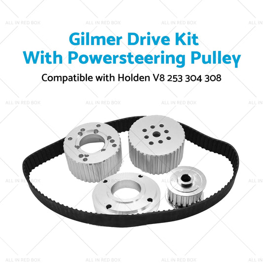 Suitable For Holden 253 304 308 Gilmer Drive Kit With Powersteering Pulley-1