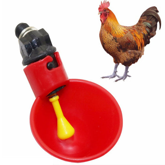 20x Poultry Chicken Automatic Drinker Cup Waterer Chook Bird Water Feeder Set-1