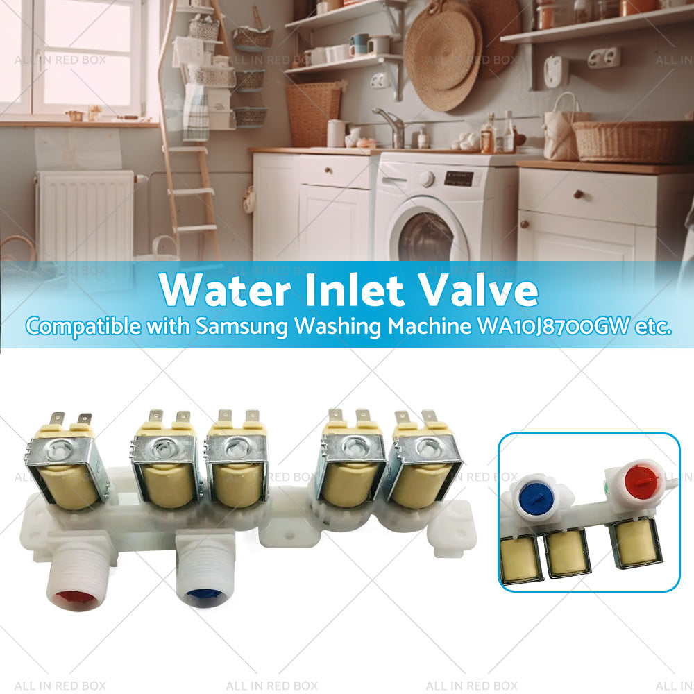5 Way Inlet Valve Suitable for Samsung Washing Machine WA10J8700GW DC97-15459K-1