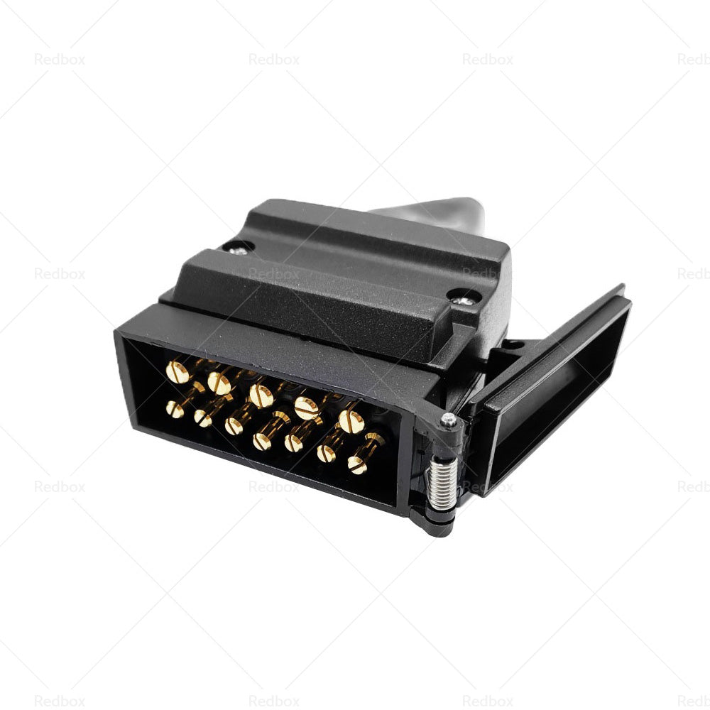 82171BL 12 Pin Flat Connector Plug Suitable For Trailer Caravan Boat Vehicle-4
