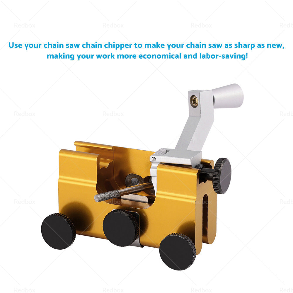 Portable Chainsaw Sharpener Jig Manual Chainsaw Sharpening with Sharpening Heads-3