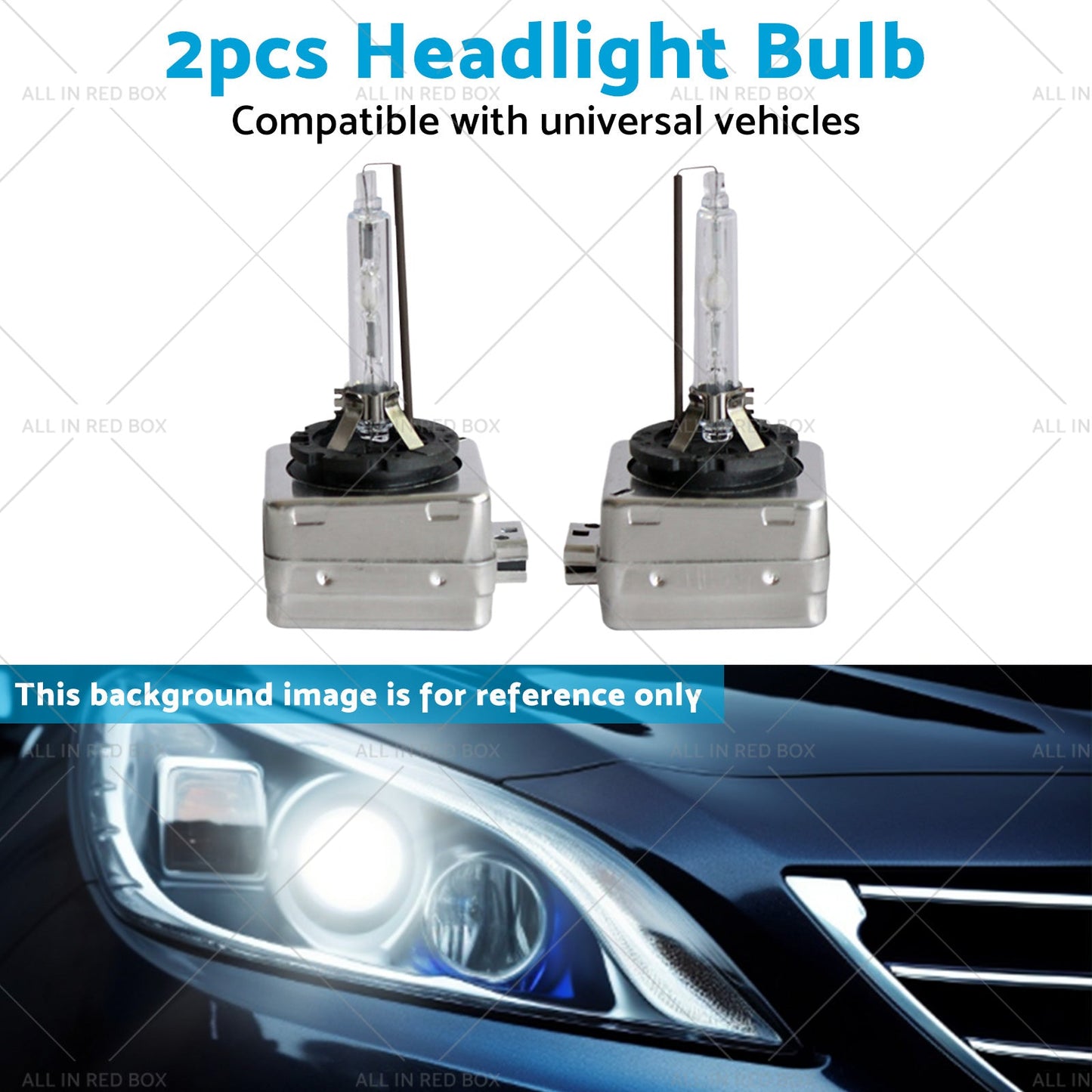 8000K Heavy Duty D1S HID Xenon Headlight Replacement Bulbs Suitable for BMW Mini-4