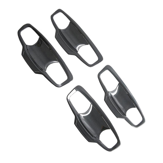 Carbon ABS Door Handle Bowl Cover Trim Suitable For Mitsubishi MV Triton 2023-25-1