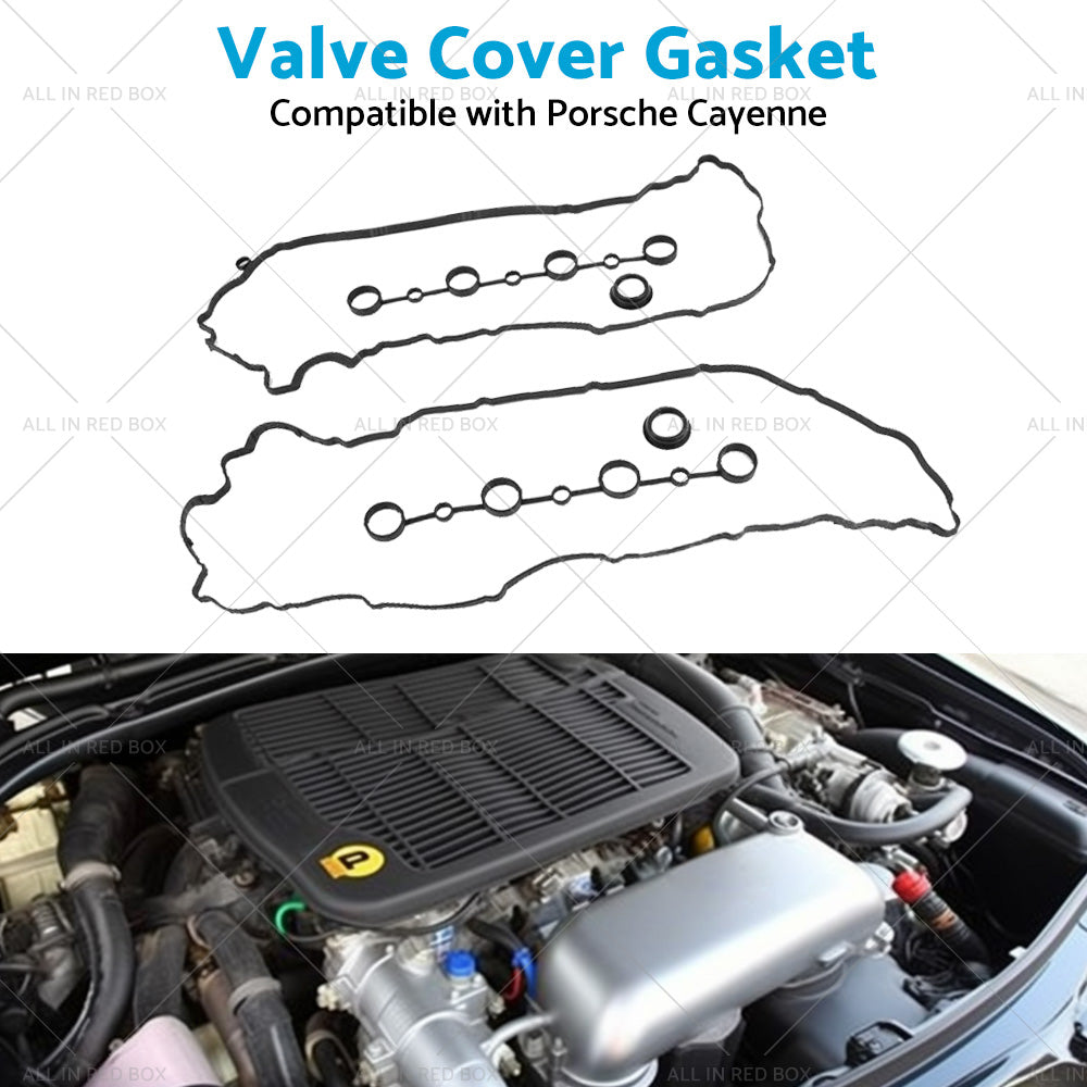Left Right Valve Cover Gasket Spark Plug Seals Cam Gasket Suitable for Cayenne-3
