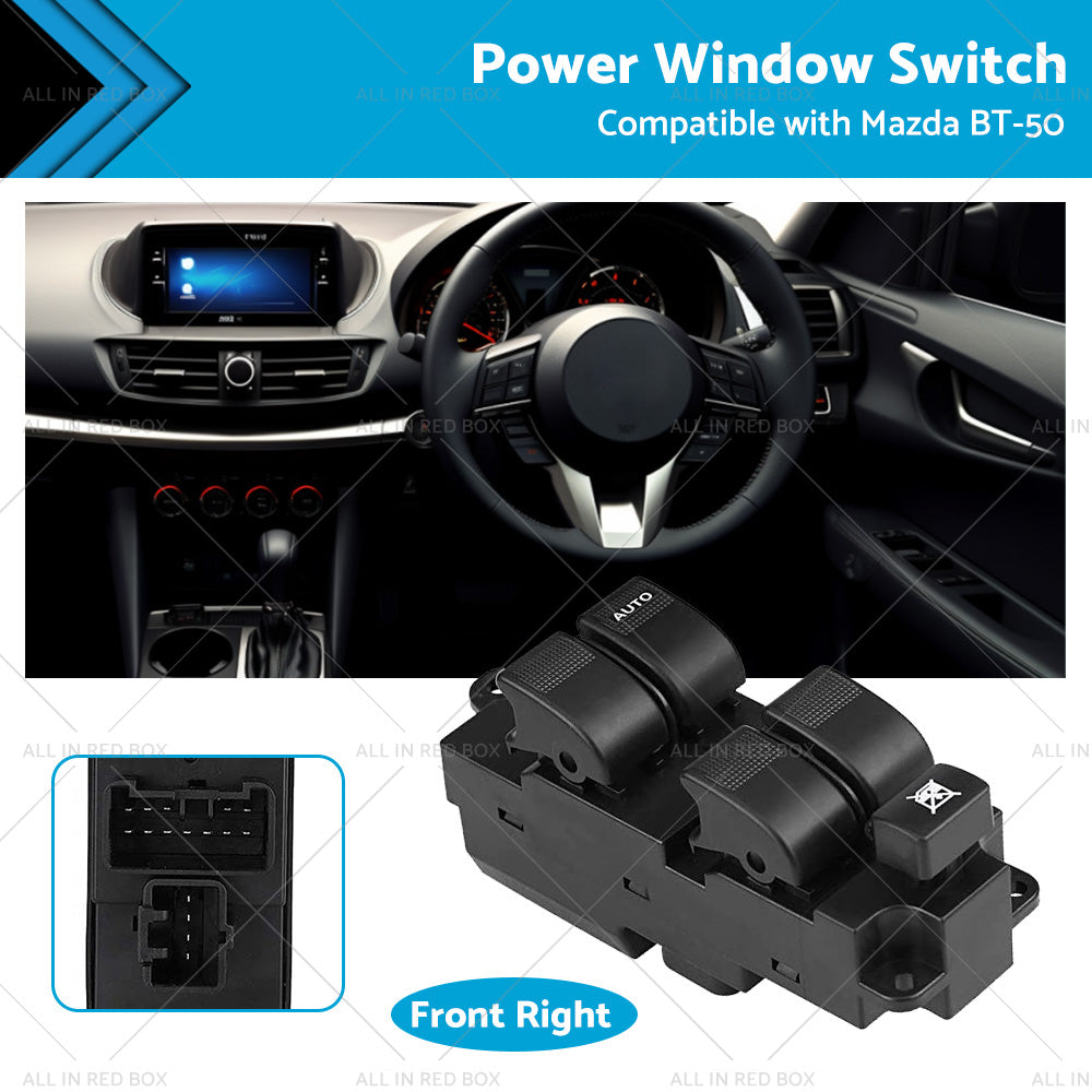 Power Window Master Switch Suitable for Mazda BT-50 4 Door 2012-2016 UB9D66350-0
