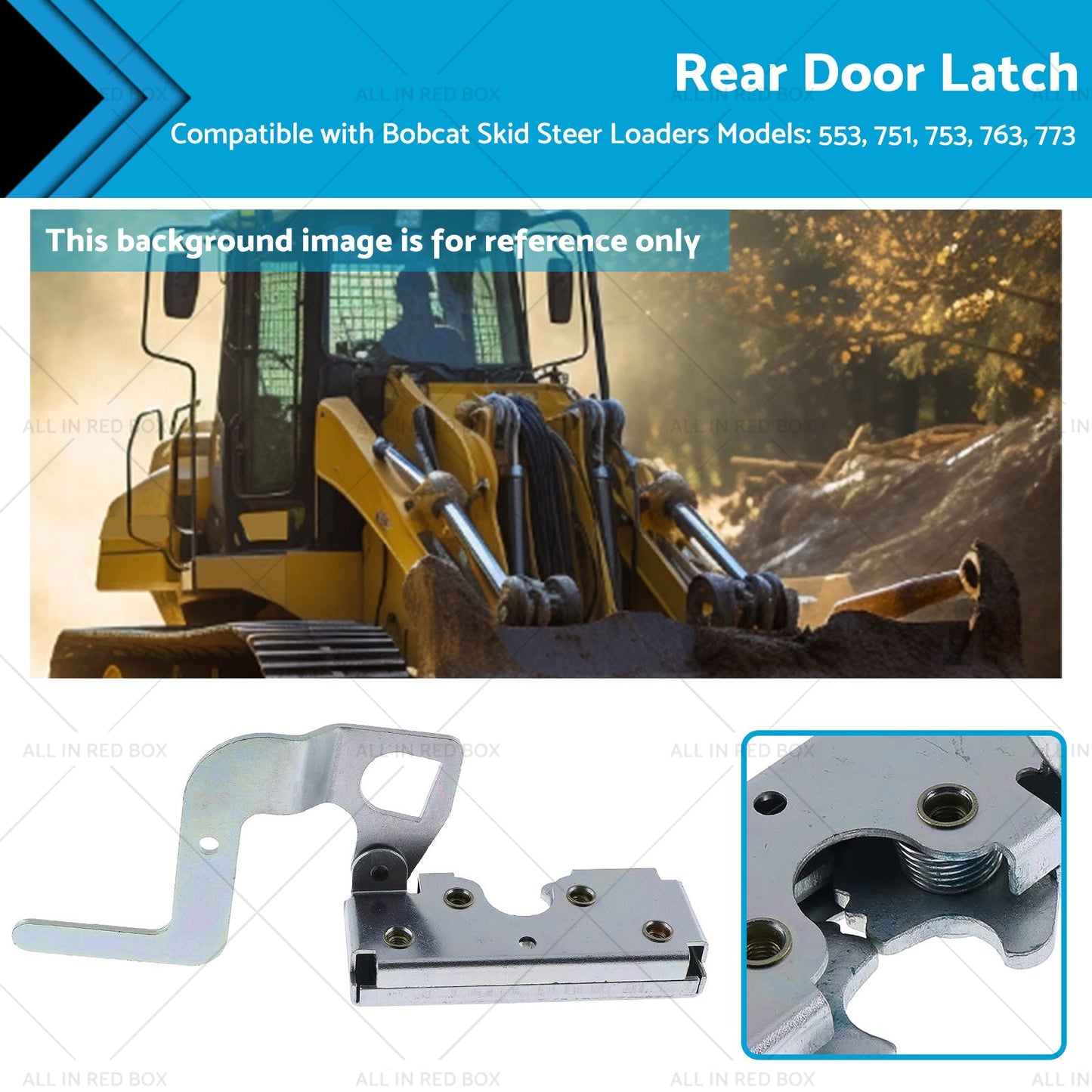 Suitable for Bobcat Rear Engine Door Latch Handle Clasp 6670867 553 751 753 763-0