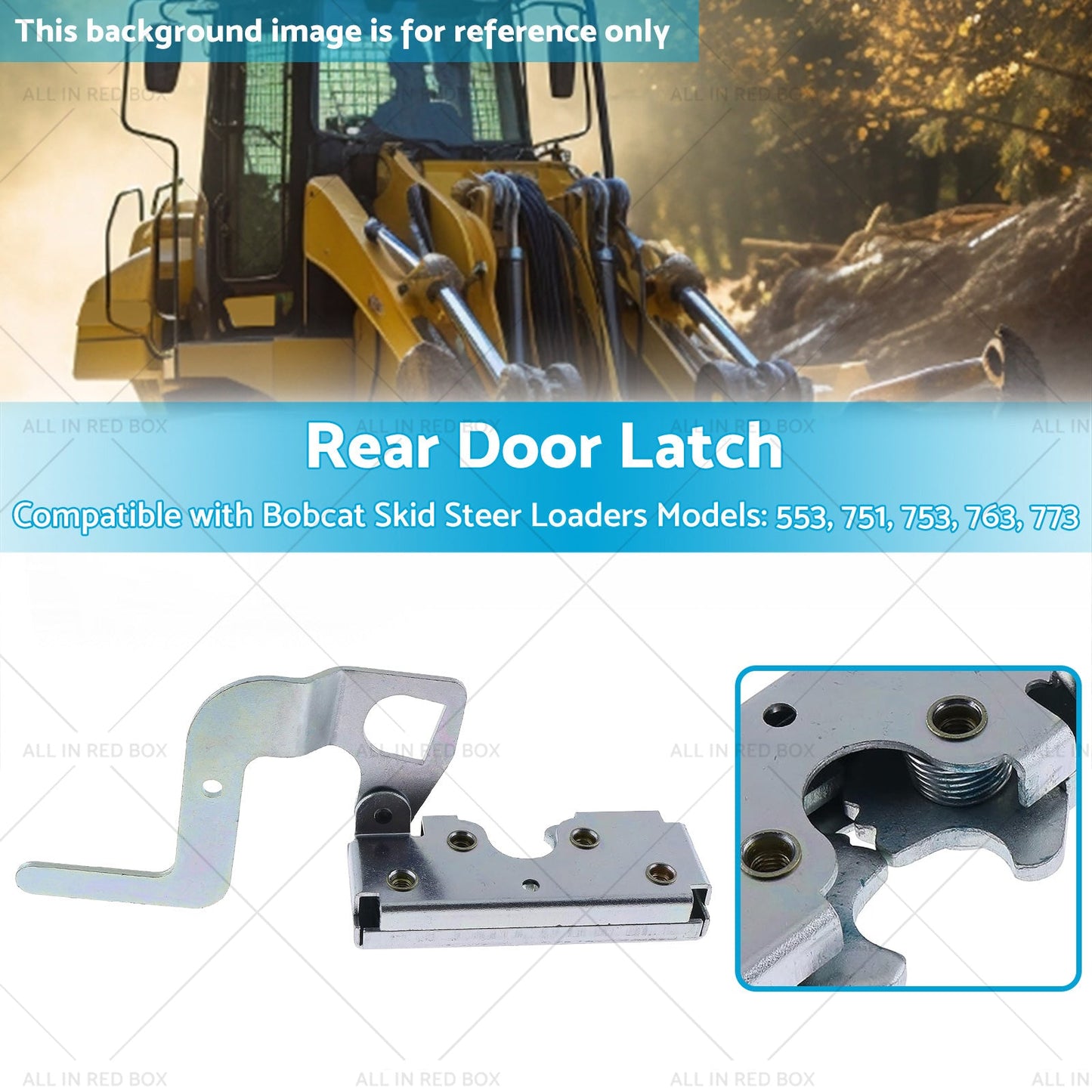 Suitable for Bobcat Rear Engine Door Latch Handle Clasp 6670867 553 751 753 763-2