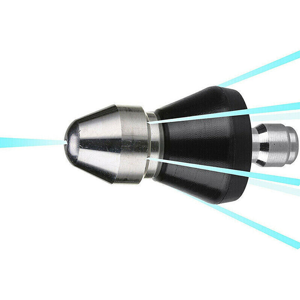 High-Pressure Drain Nozzle Suitable For Sewer Pipe Cleaning With 1 Front & 6 Rear Jets-4