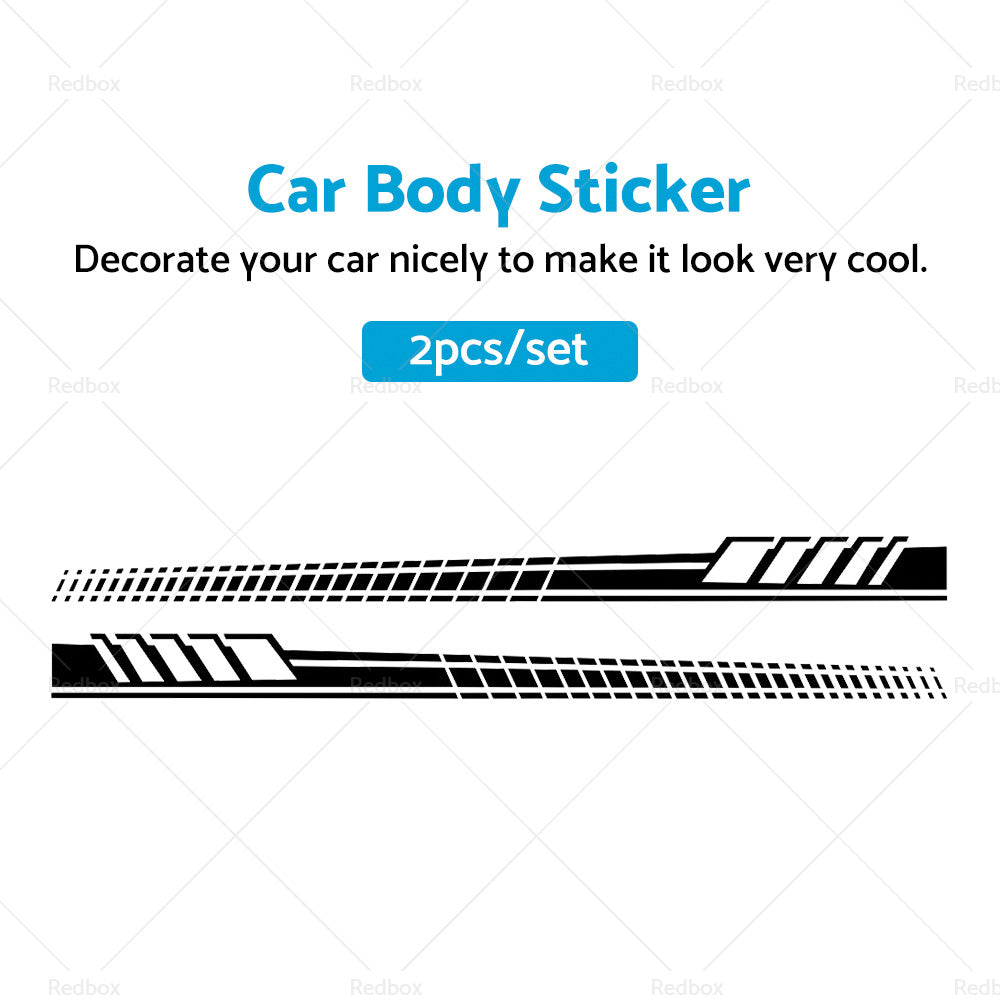 2pcs set Car Body Stickers Long Stripe Side Skirt Decoration Decals-1