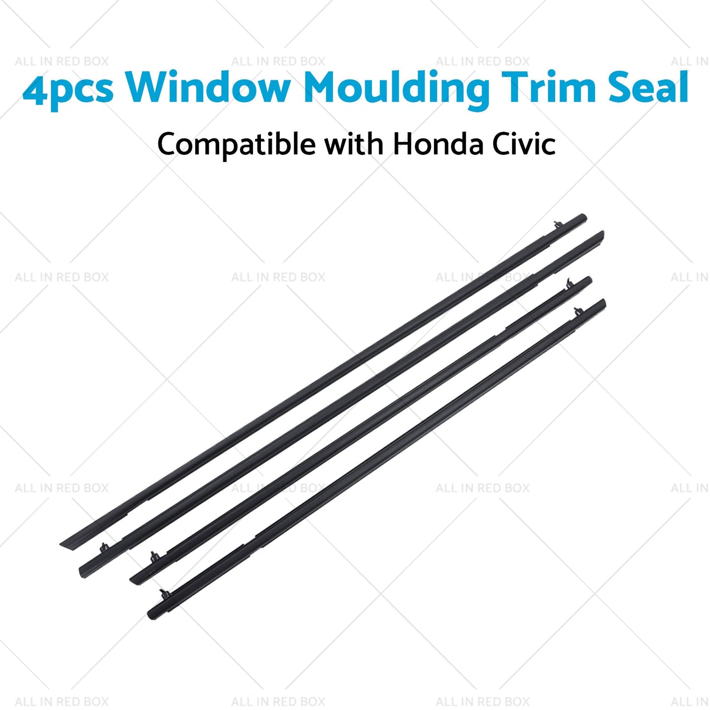 4pcs Window Door Belt Weather Strips Suitable for Honda Civic 06-11-3