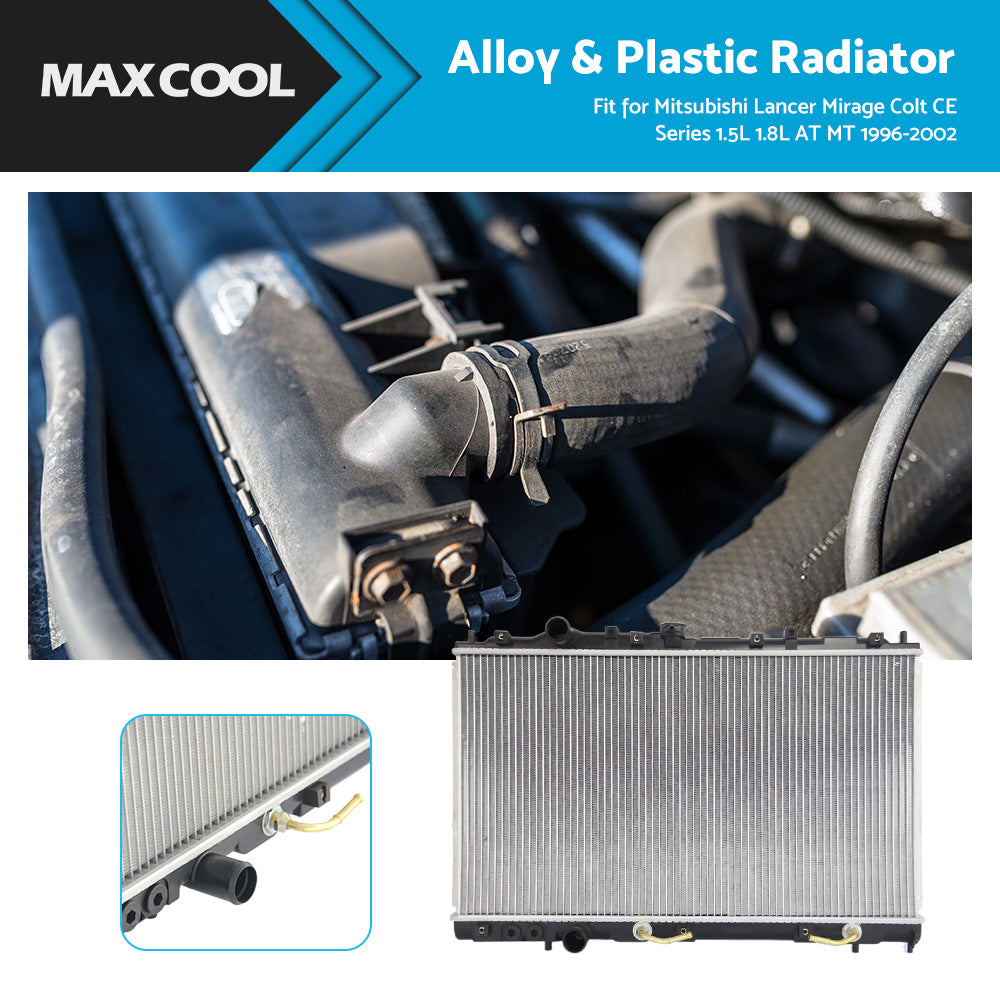 Radiator For Mitsubishi Lancer Mirage Colt CE Series 1. 5L 1. 8L AT MT 06 or 96-06 or 02-4