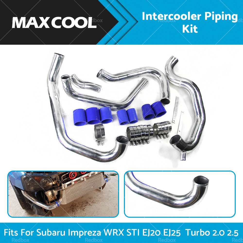 FMIC INTERCOOLER PIPING PIPE FIT SUBARU IMPREZA WRX 2. 0 2. 5 TURBO EJ20 EJ25-0