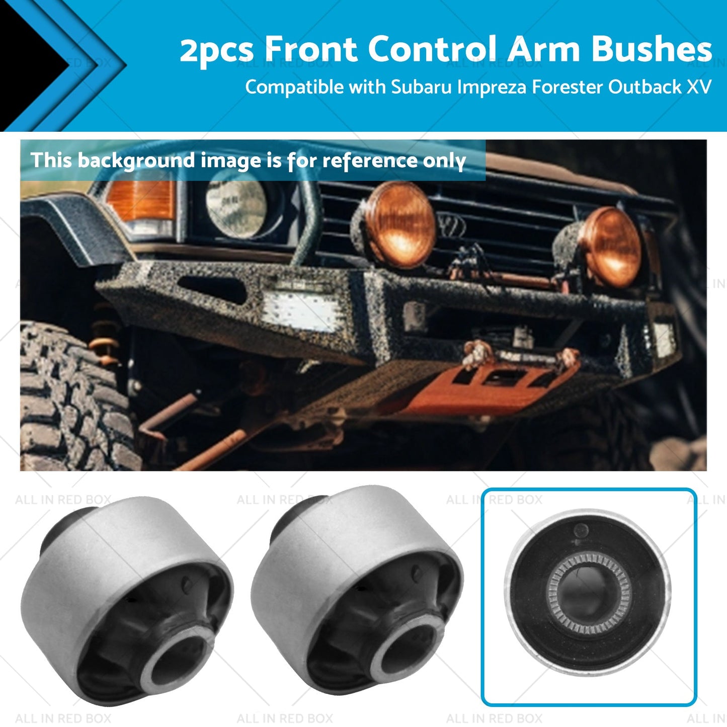 2x Front Lower Control Arm Bush Suitable For Subaru Impreza Forester Outback XV-0