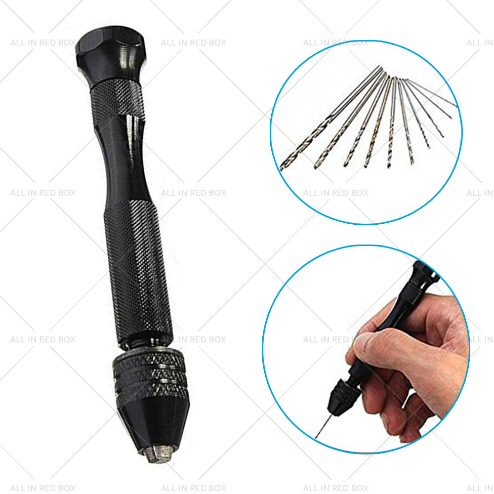 59Pcs Mini Twist Drill Bits Micro Hand Drilling Set DIY Model Craft Wood Tool-4