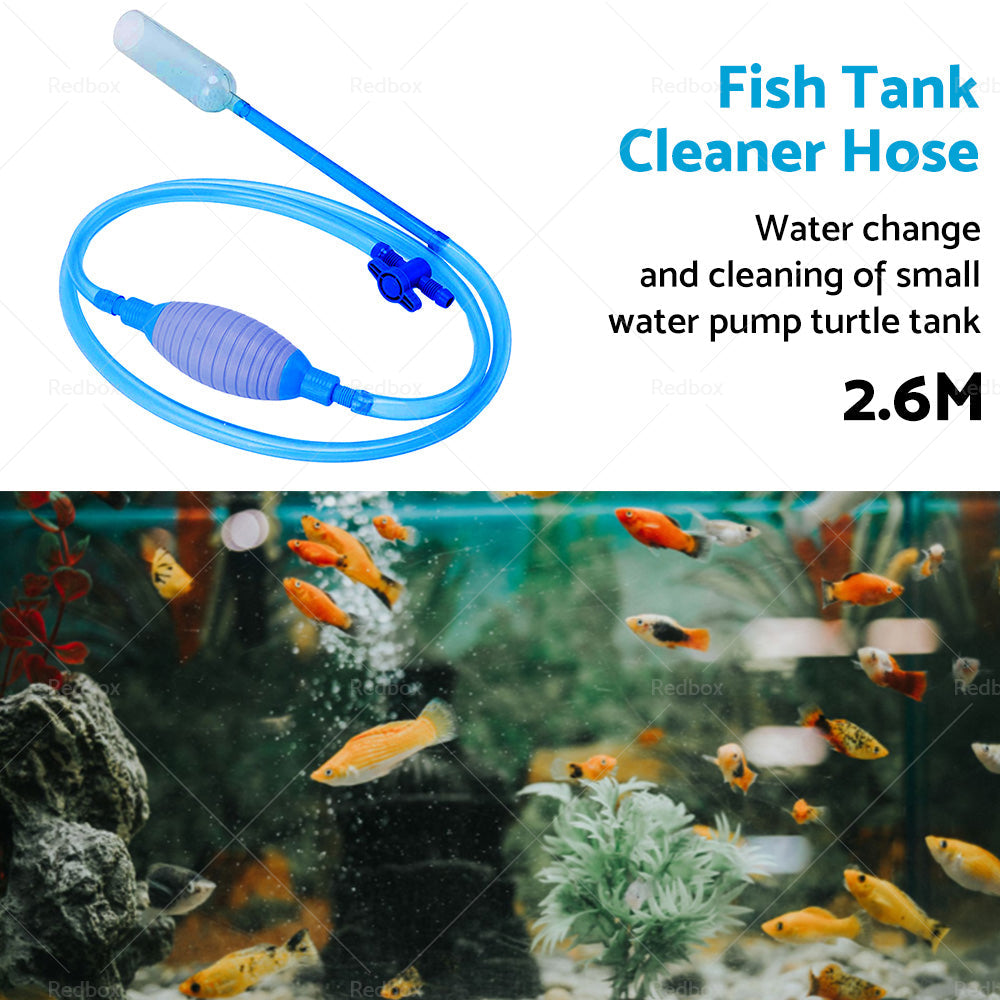 Large Aquarium Fish Tank Gravel Cleaner Syphon Vacuum Water Changer Siphon Hose-2