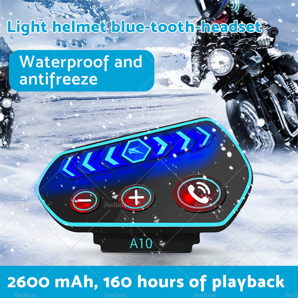 Bluetooth-5. 0 Wireless Motorcycle Helmet Headset Intercom Motorbike Headphone-3