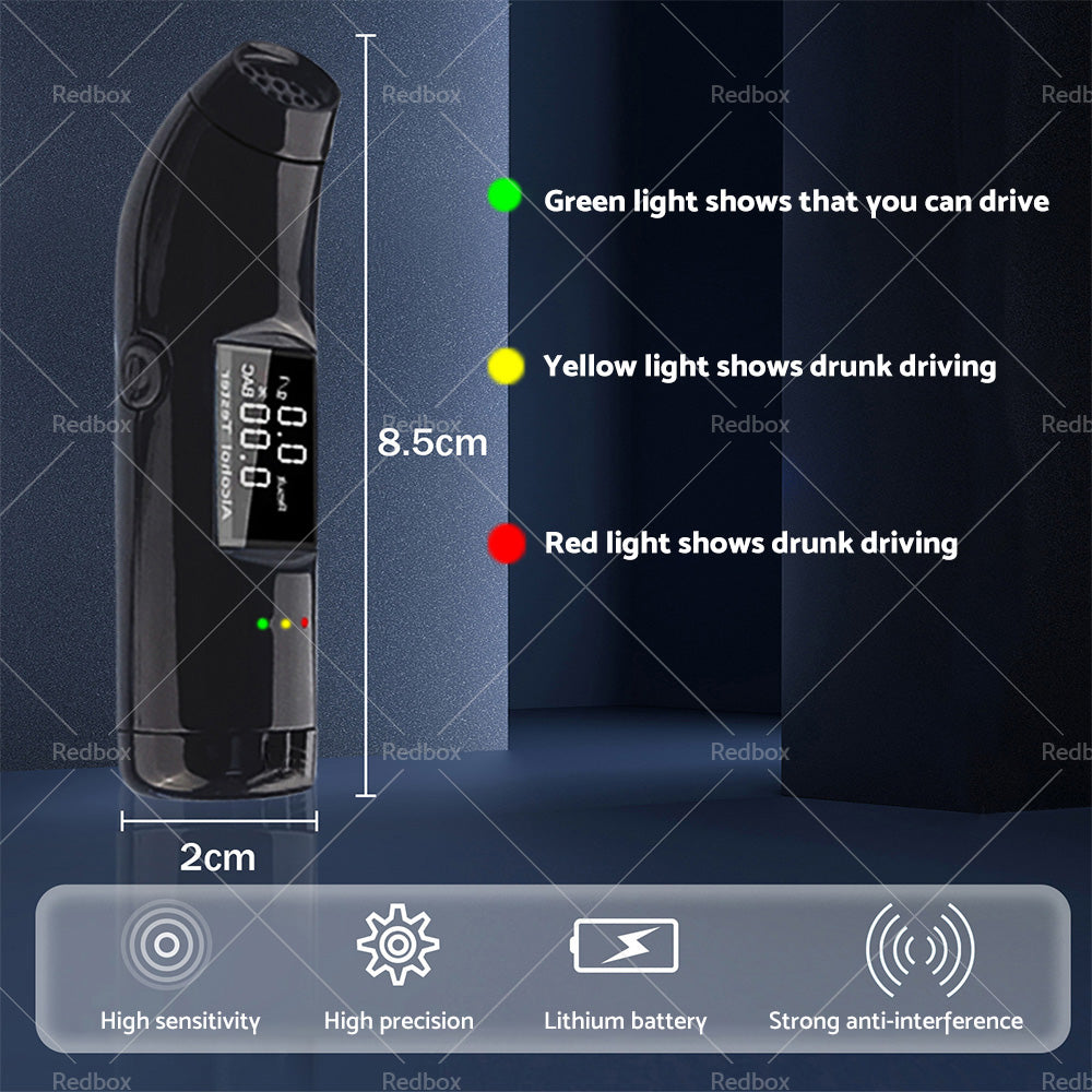 Breathtester LCD Portable Digital Personal Breath Tester Alcohol Breathalyser-3