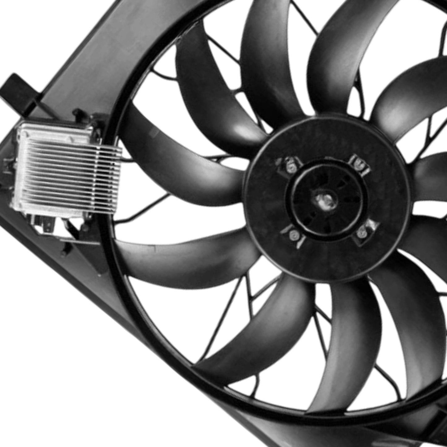 Radiator Cooling Fan with Shroud Suitable For Mercedes M-Class W163 ML500 01-05-3