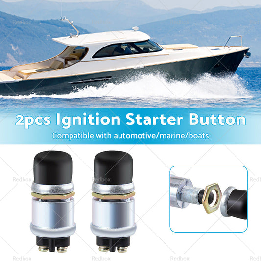 2PCS 12V Car Switch Push Button Ignition Track Engine Start Starter Heavy Duty-1