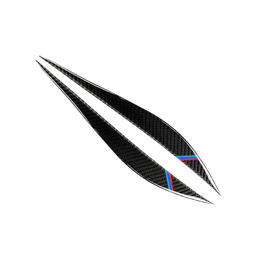Carbon Fiber Eyelids Eyebrow Headlight Retrofit Accessories Suitable for BMW F30 3 Series-1