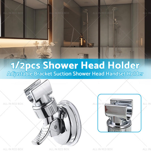1/2PCS Adjustable Bracket Suction Shower Head Handset Holder Bathroom Wall Mount-1