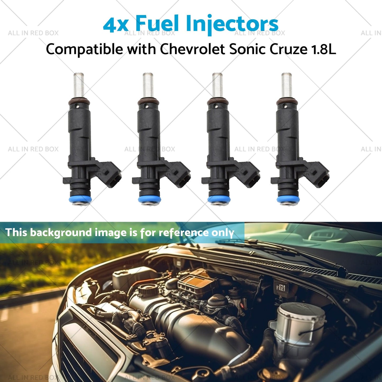 55570284 2173433 4x Fuel Injectors Suitable for Chevrolet Sonic Cruze 1. 8L 11-16-4