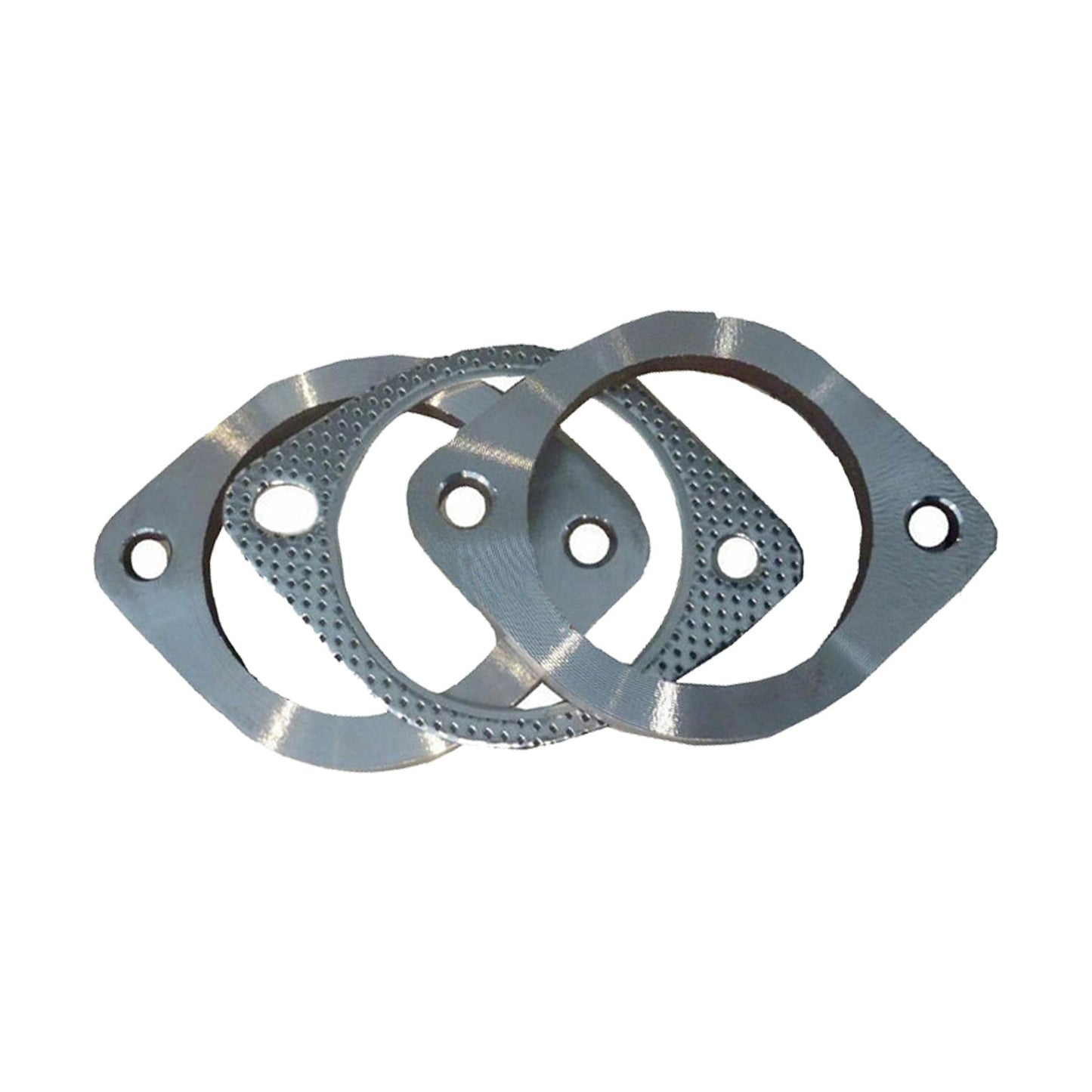 2.5in Universal Exhaust Flange Gasket Plate Bolt Nut Kit 300 63mm Stainless Steel-2