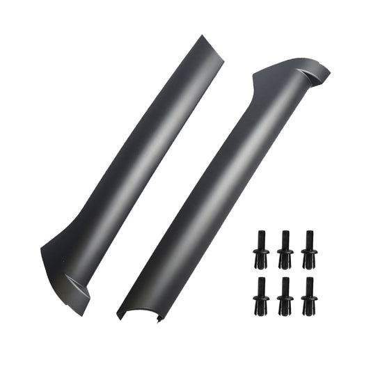 Pair Windscreen Pillar Moldings with Rivets Suitable For Land Rover Discovery 2 1999-2004-1