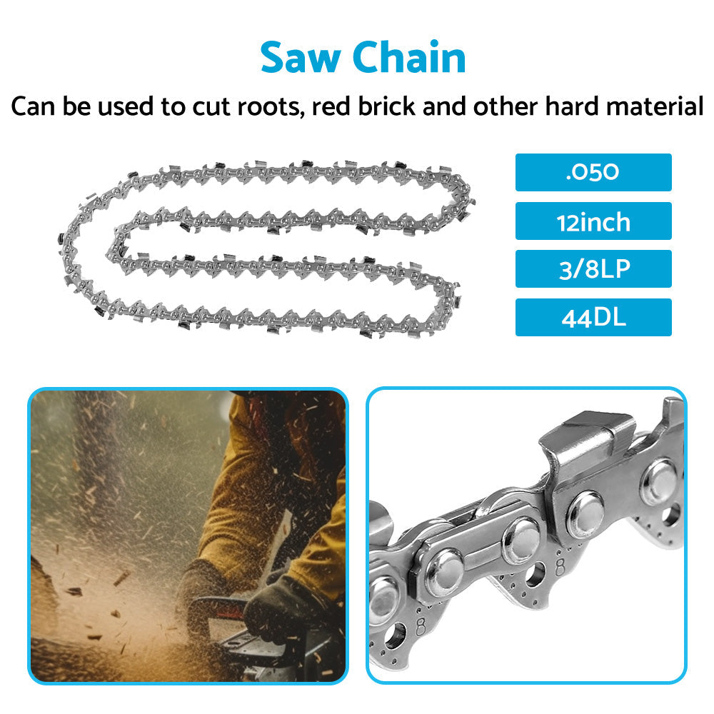 3 8LP 12 inch. 050 44DL Semi Chisel Tungsten Carbide Chainsaw Chain-4