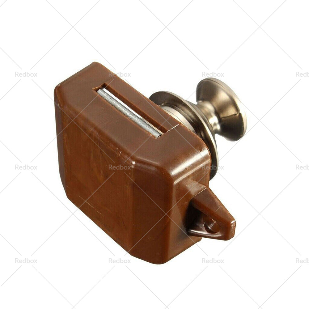 Push Button Latch Knob Catch Lock For RV Drawer Cupboard Door Caravan Cabinet AU-5