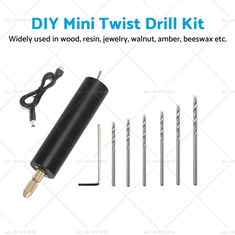 Mini Electric Hand Drill USB Hole Punch DIY Small Jewelry Portable Grinding Tool-4