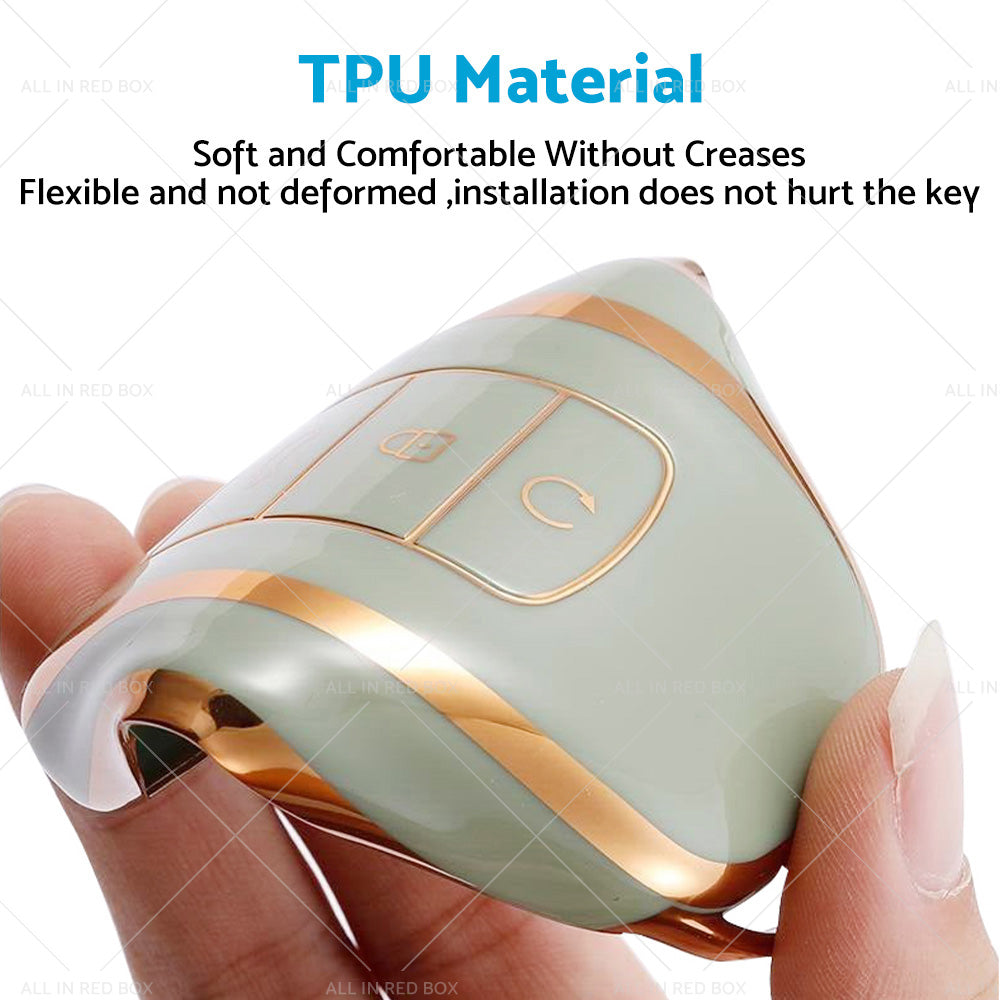 TPU Car Remote Key Fob Case Cover Suitable For Chery Omoda 5 Green-3