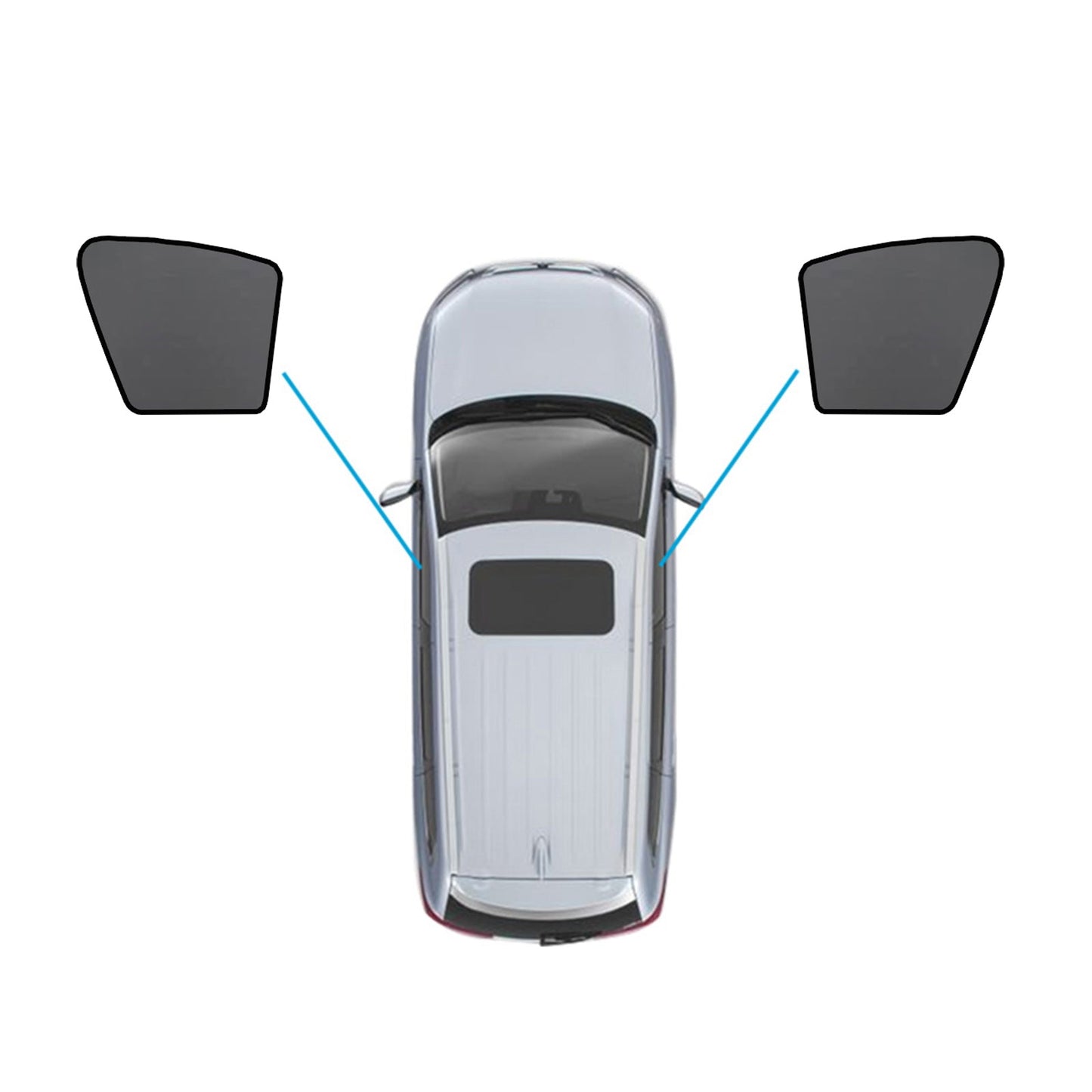Car Window Sun Shade Magnetic Sun Blind Mesh Suitable for BMW X5 F95 G05 2018-On-0