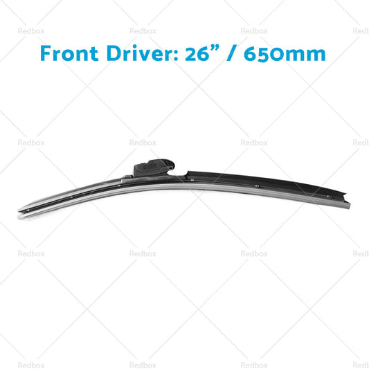 Wiper Blades Suitable for Nissan X-Trail T32 2014-2022 Front Pair 26inch 17inch-1