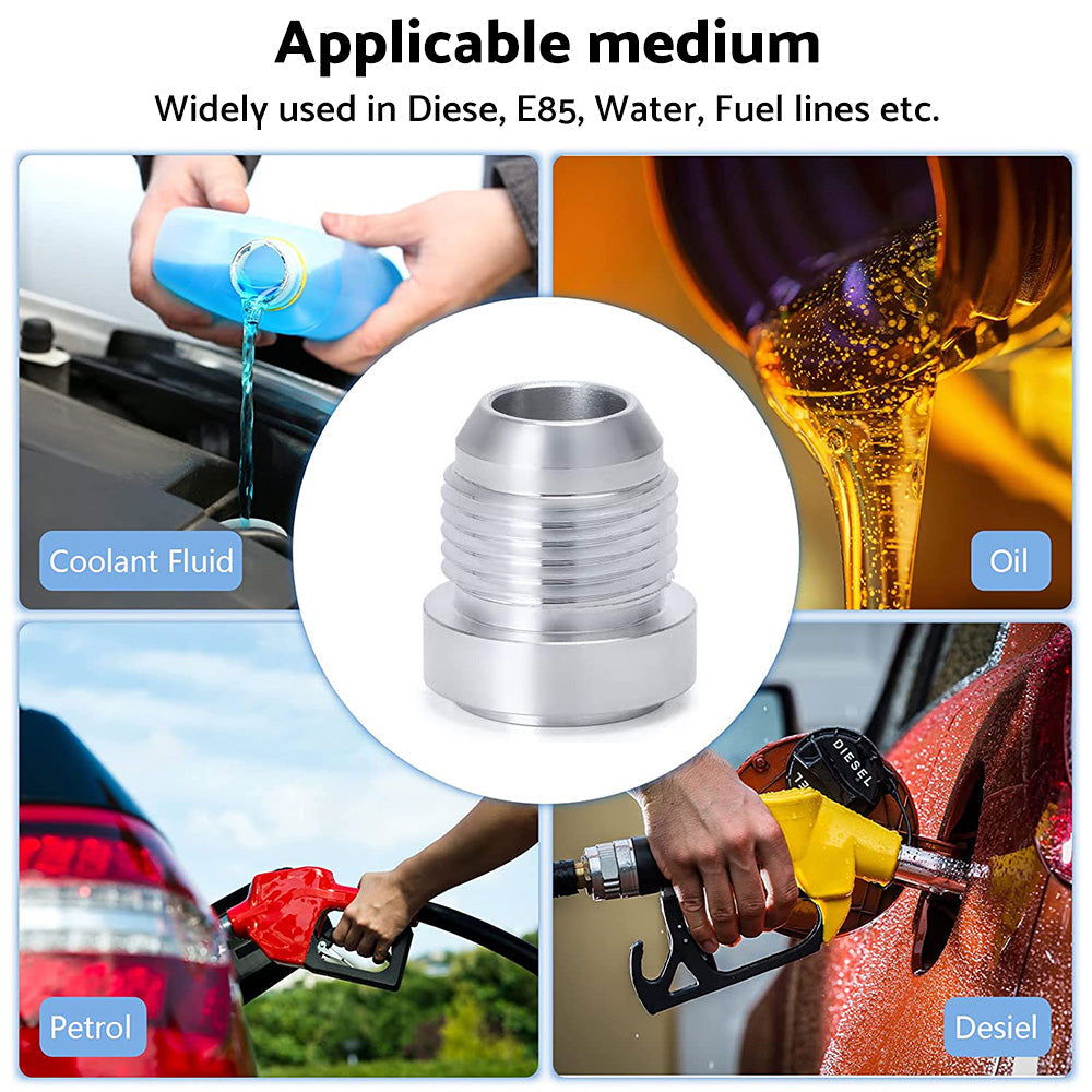 AN16 Male Aluminium weld on JIC bung fitting -16AN JXSS032 AU-4