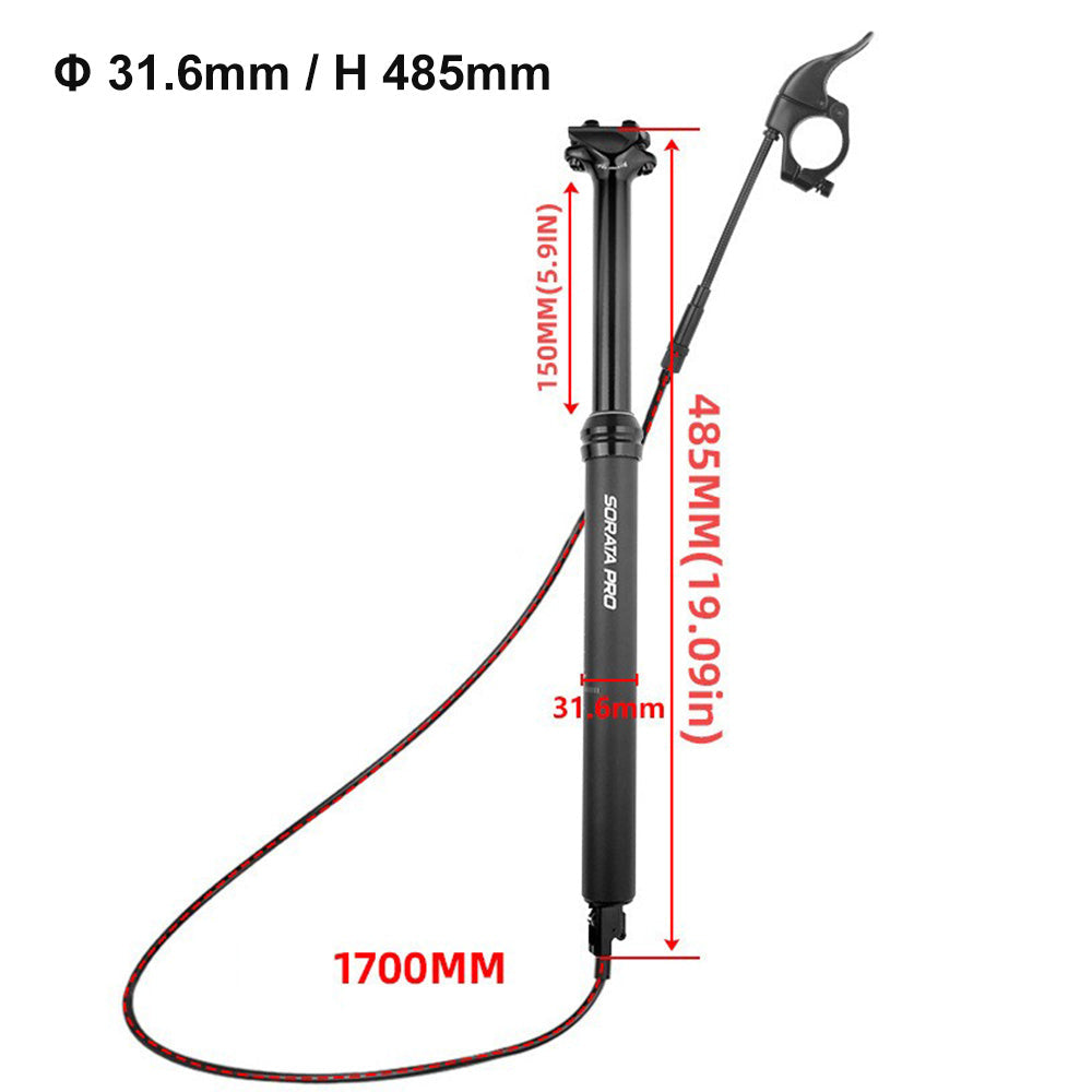 1 Set Bike MTB Dropper Seat Post Internal/External Cable Routing 30. 9/31. 6mm-8