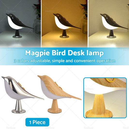Modern Magpie Bird LED Table Desk Lamp Bedside Touch Reading Night Light Bedroom-1