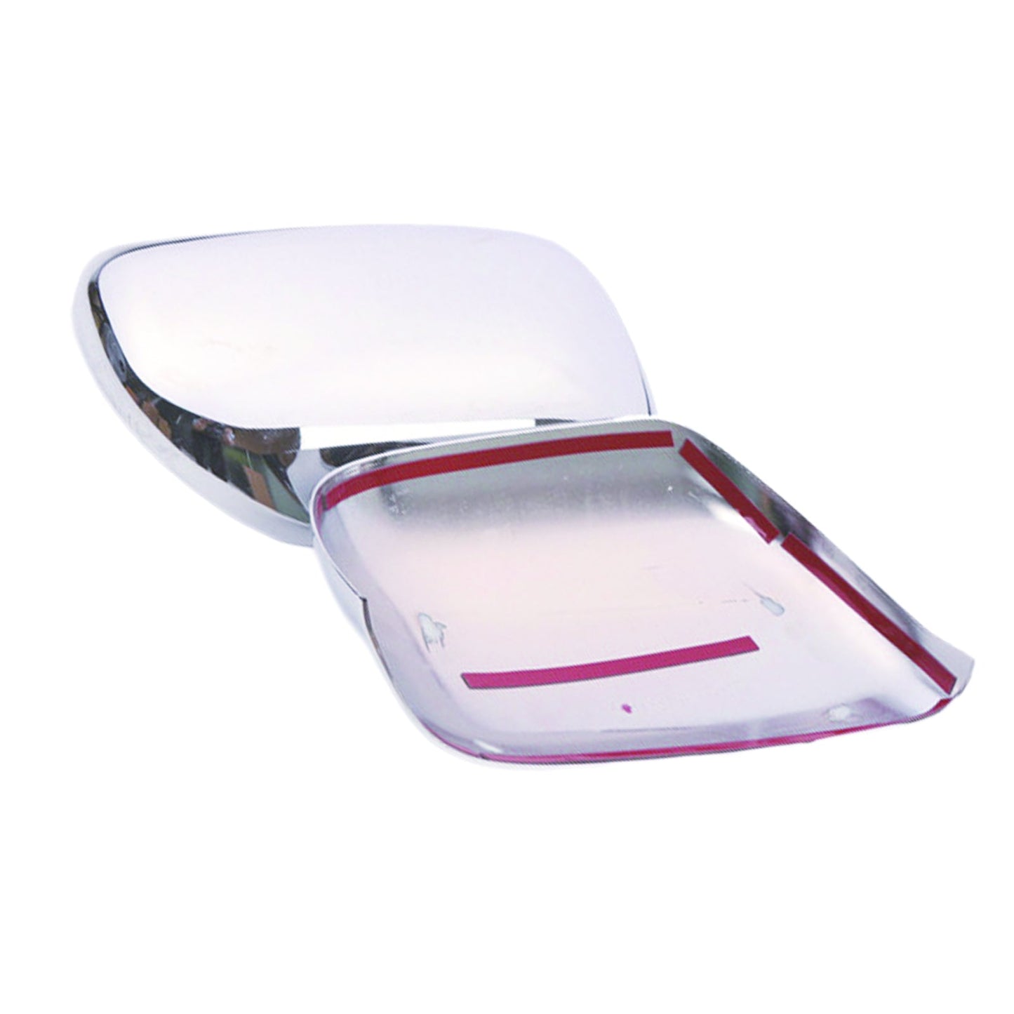 Side Door Rearview Mirror Cover Trim Chrome LH+RH Suitable for Pajero V80 07-21-4