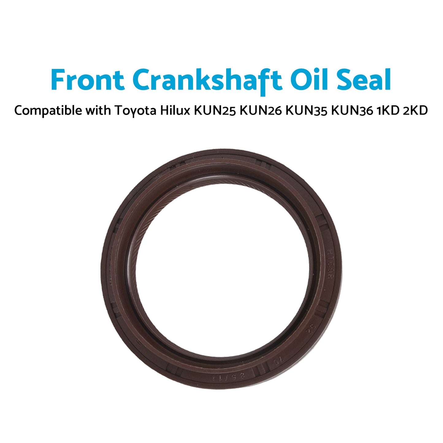 Crankshaft Oil Seal Front Suitable for Toyota Hilux KUN25 26 KUN35 KUN36 1KD 2KD-4