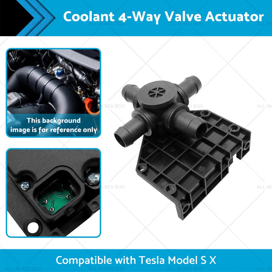 Coolant 4-Way Valve Actuator Suitable for 2012-2017 Tesla Model S X 6007370-00-B-1