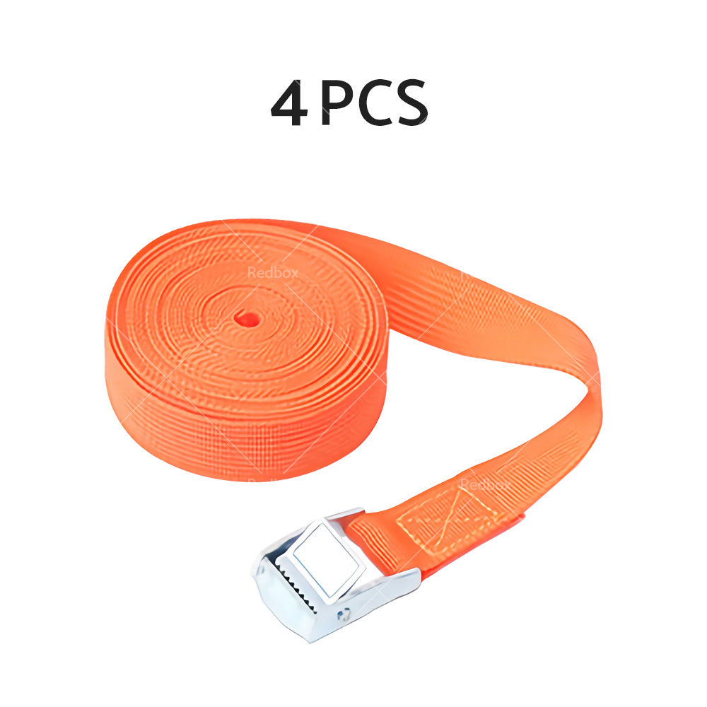 2/4pcs Metal Buckle Cam Tie Down Strap Heavy Lugga Cargo Ratchet Lashing Rope 2M-19