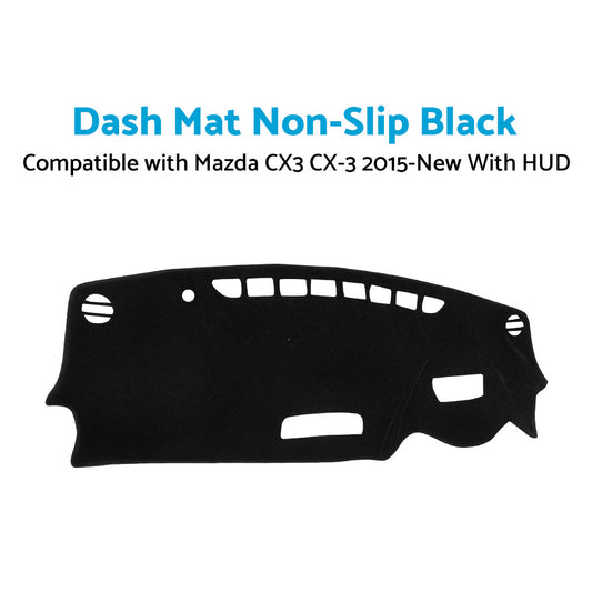 Non-Slip Dash Mat Suitable For Mazda CX3 CX-3 2015-New With HUD Dashboard Cover-1